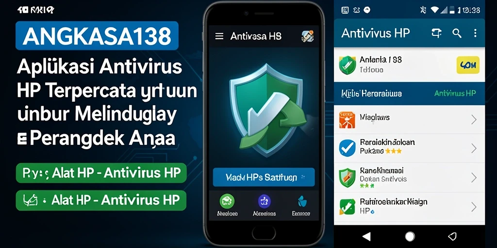 Antarmuka modern dan mudah digunakan dari aplikasi Antivirus HP.
