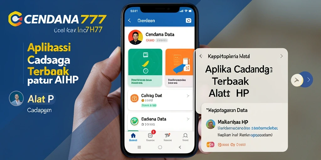 Antarmuka aplikasi CENDANA777 yang sederhana dan efisien untuk cadangan data.