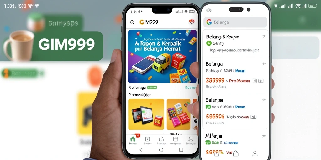 Antarmuka GIM999 yang menarik dan fungsional untuk promo dan kupon.